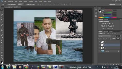 Két robot összeillesztése Photoshopban