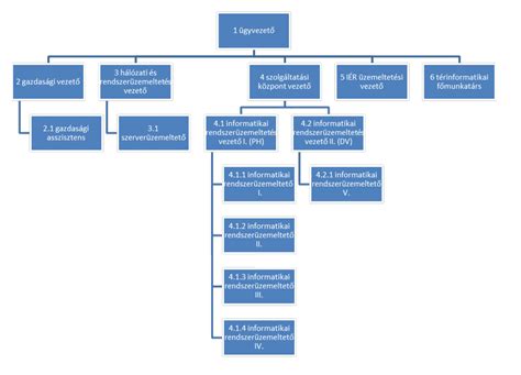 Különböző szervezeti ábra típusok
