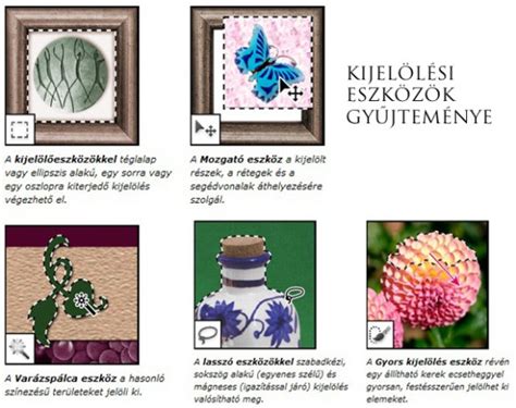 Kijelölő eszközök a Photoshopban
